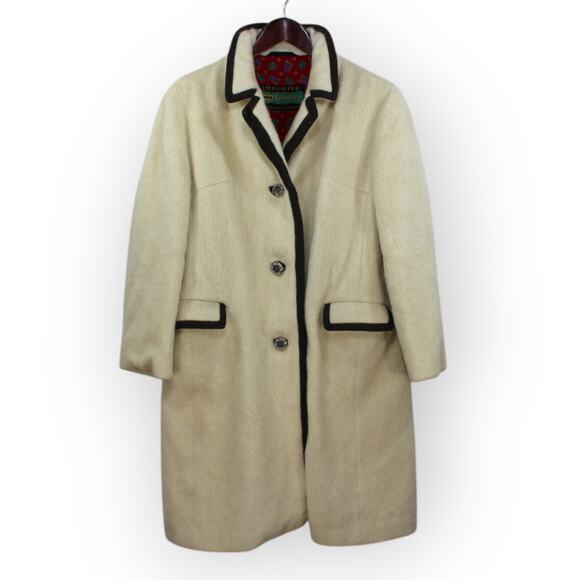 Vintage Miss Lodenfrey Coat Small/Medium Austrian Mohair Wool Ornate Buttons - Picture 11 of 16